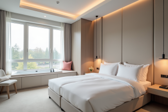 Chambre d hotel moderne avec jacuzzi privé à Lille
